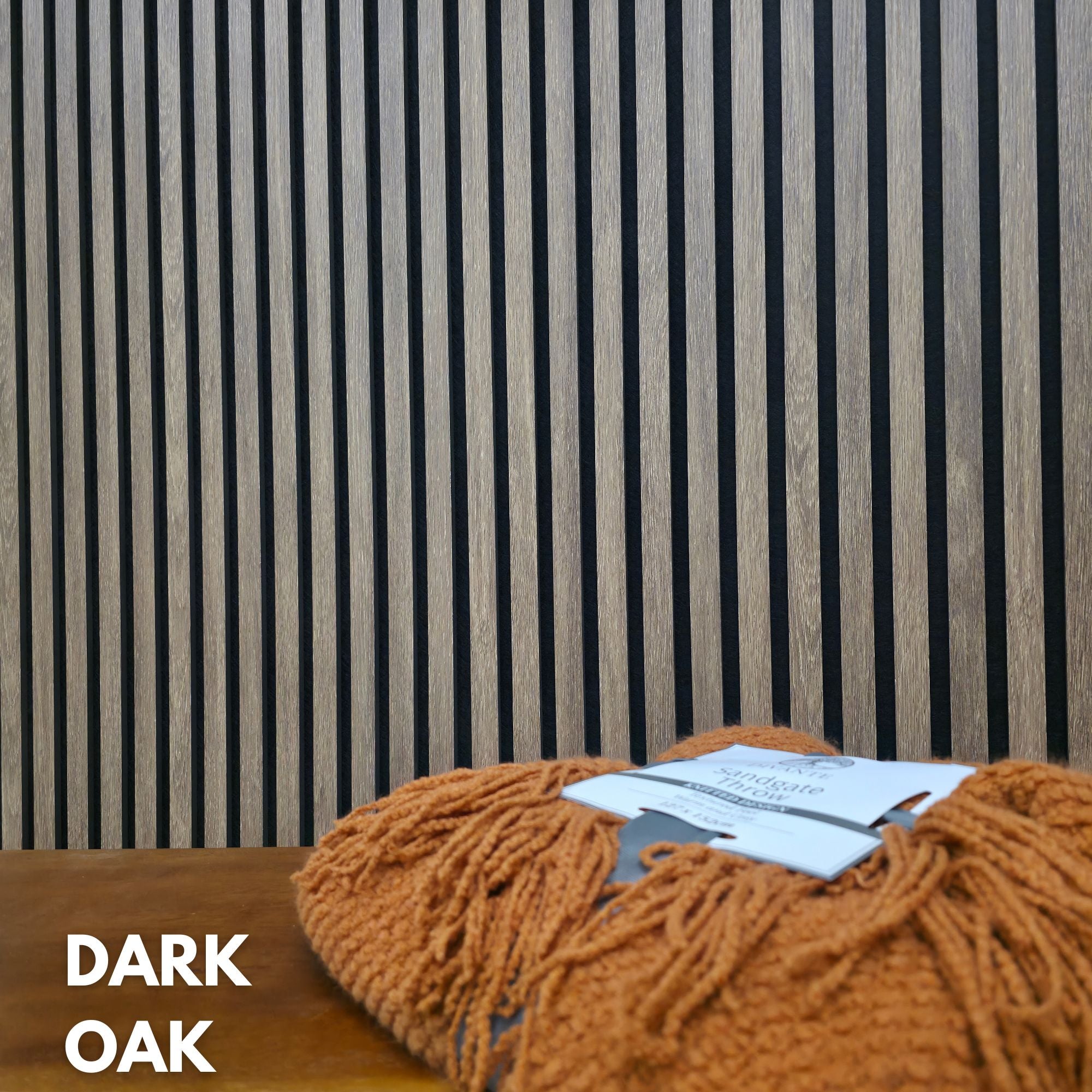 Premium Acoustic Slatted Wall Panel (Multiple Colors)