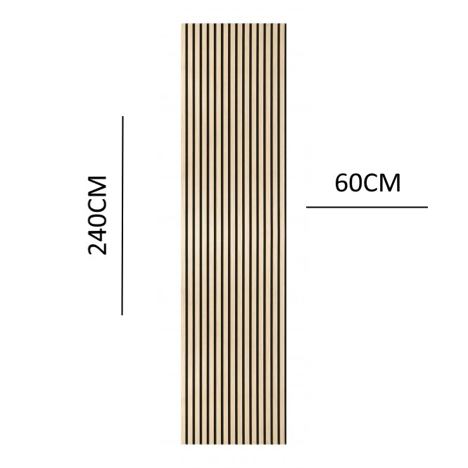 Premium Acoustic Slatted Wall Panel (Multiple Colors)