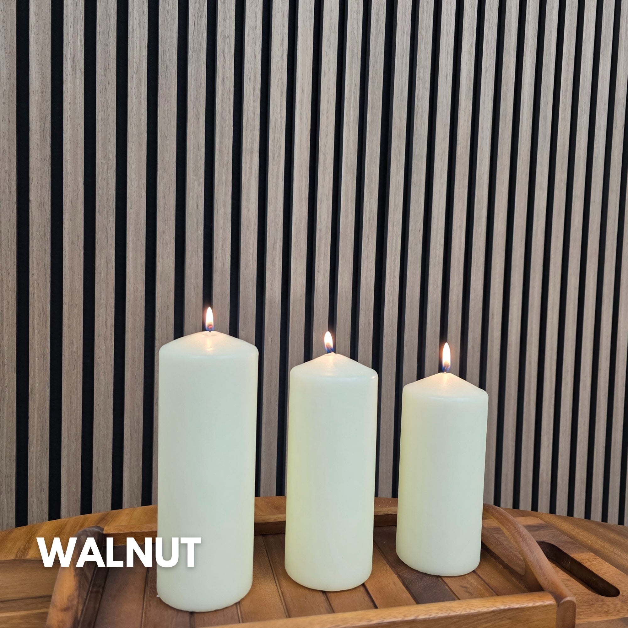Premium Acoustic Slatted Wall Panel (Multiple Colors)