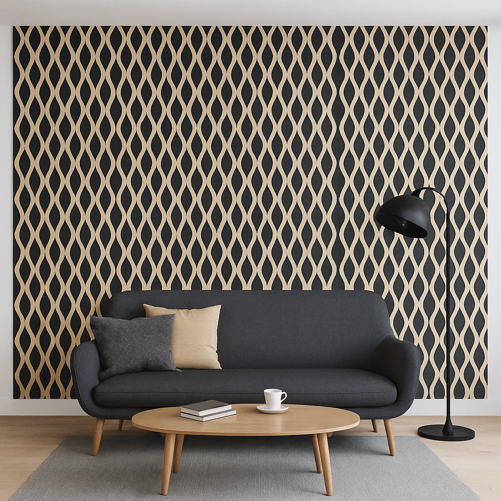 Wave Acoustic Wall Panel (Multiple Colors Available)