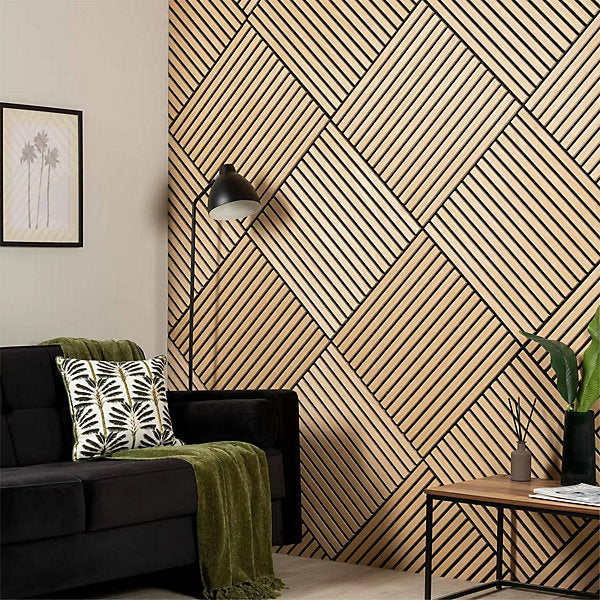 60cm x 60cm Square Wood Acoustic Wall Panel Multiple Colors