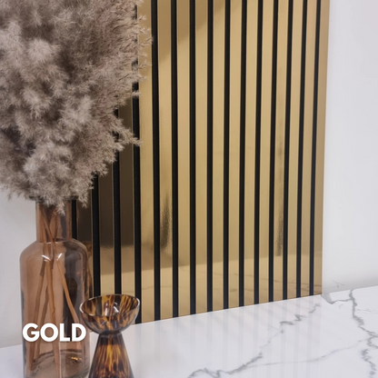 Premium Acoustic Slatted Wall Panel (Multiple Colors)