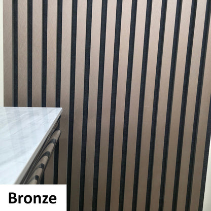 Premium Acoustic Slatted Wall Panel (Multiple Colors)
