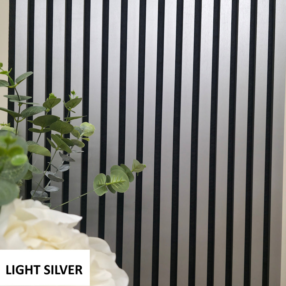 Premium Acoustic Slatted Wall Panel (Multiple Colors)